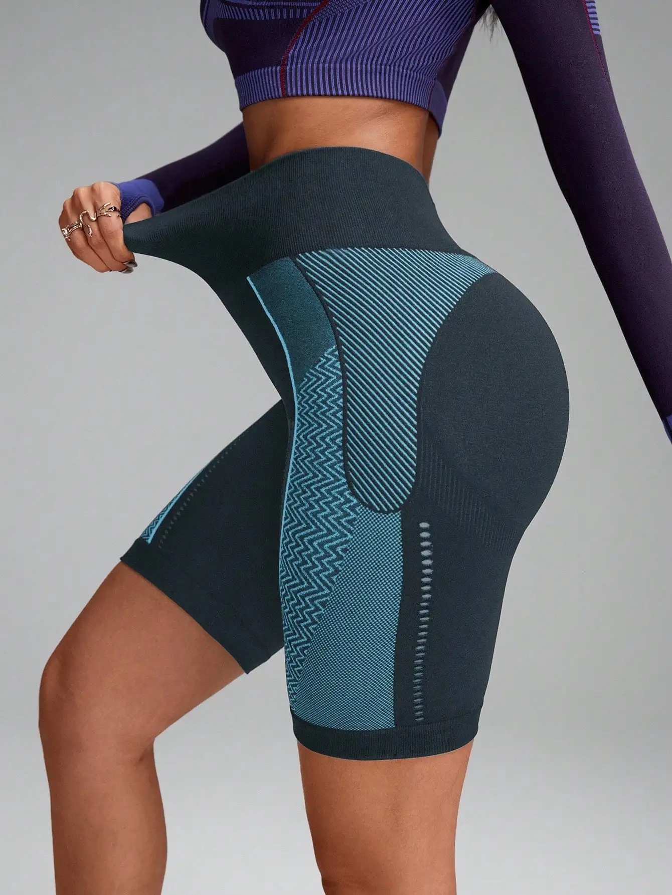 Pilates Yoga Hiit - Seamless Workout Fall Sports Gym Shorts