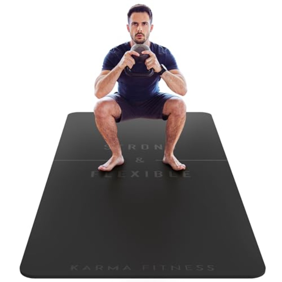 Pilates Yoga Hiit - Large Exercise Mat Extra Thick 10mm