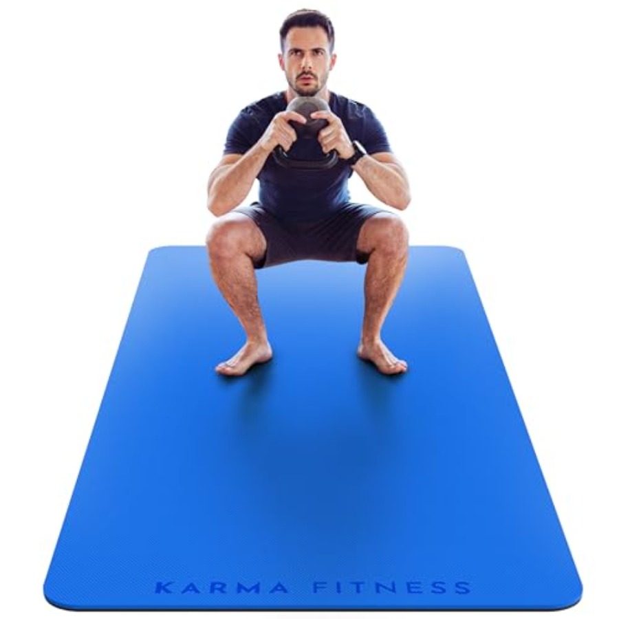 Pilates Yoga Hiit - Large Exercise Mat Extra Thick 10mm