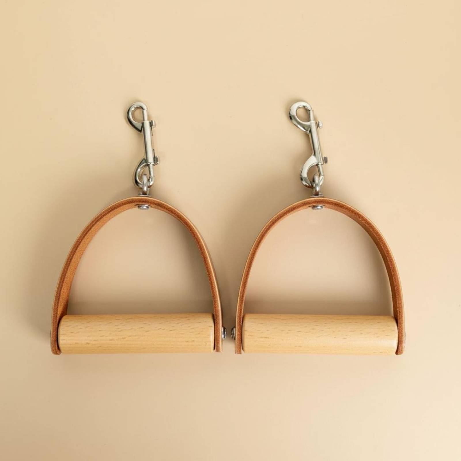 2 Pieces Leather Wood Handles  - Pilates & Yoga With Katja Youtube review and price
