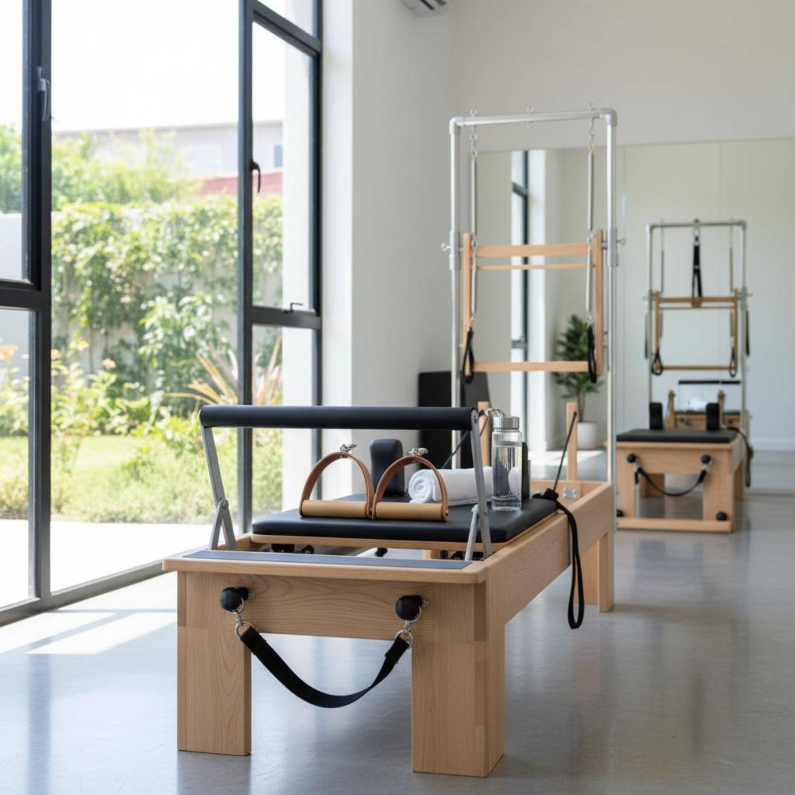 2 Pieces Leather Wood Handles  - Pilates & Yoga With Katja Youtube review and price
