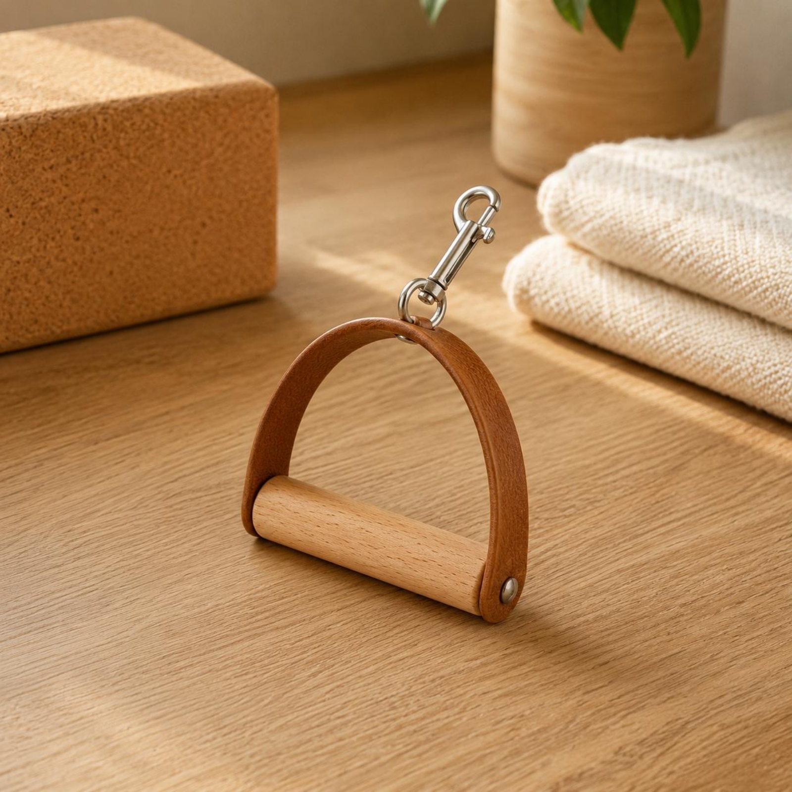 2 Pieces Leather Wood Handles  - Pilates & Yoga With Katja Youtube review and price