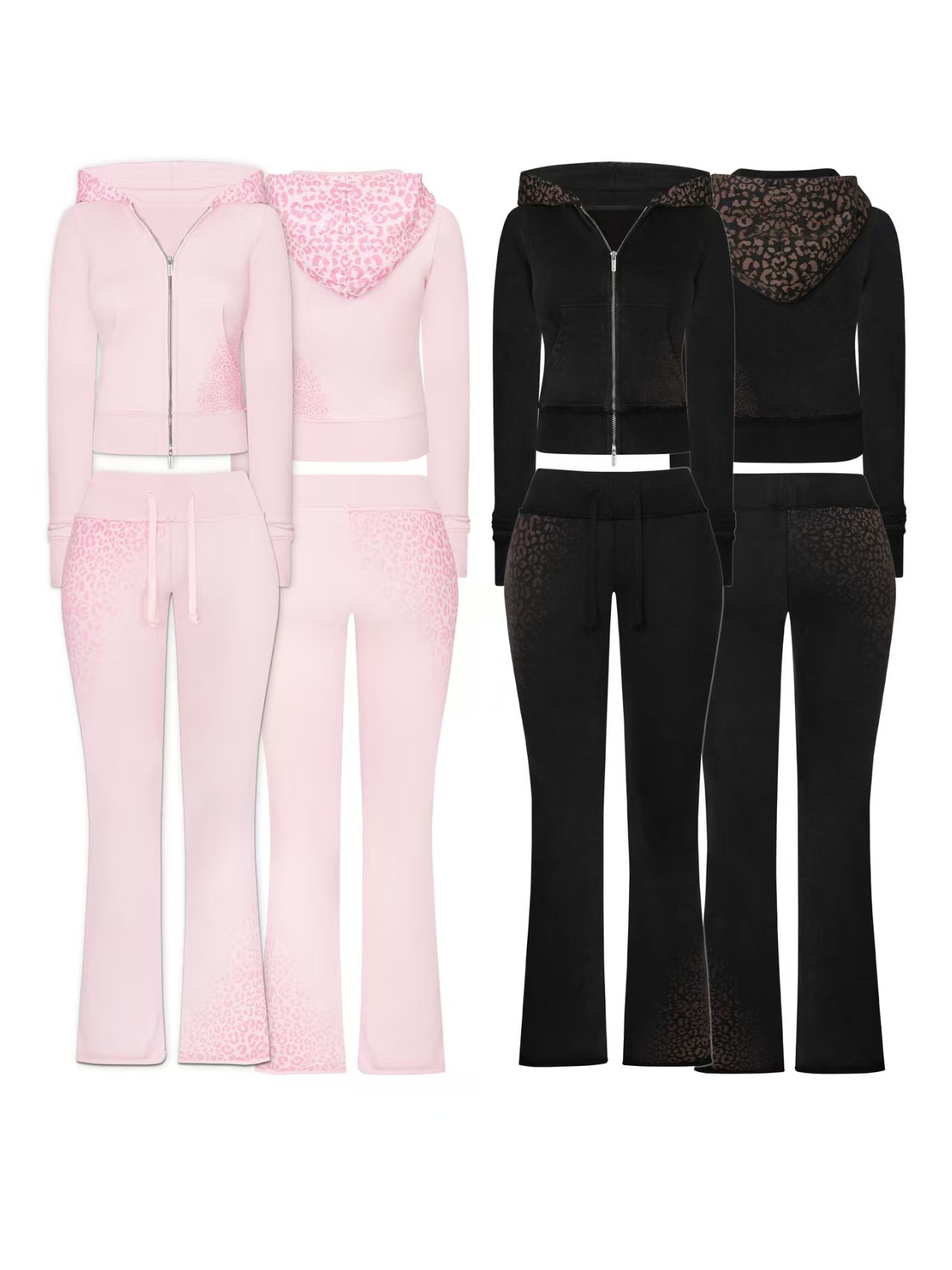 Y2K Leopard Print Fashion Knit - Pilates Yoga Set review and price