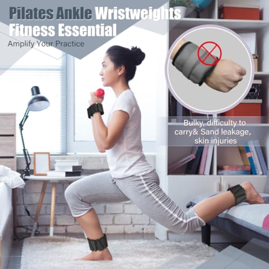 Adjustable Silicone Wrist Ankl - Pilates Yoga Training review and price
