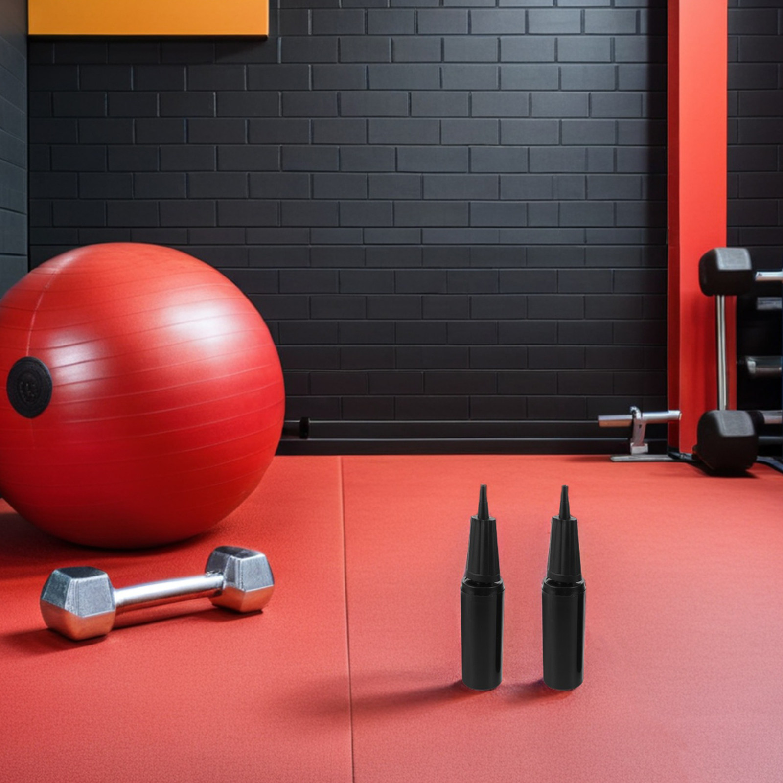 2Pcs Manual Ball Pump Portable - Pilates Yoga Fitness review and price
