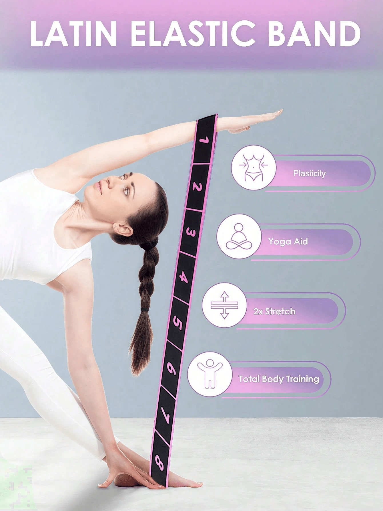 1pc Yoga Elastic Band, Profess - Pilates Yoga Fitness review and price