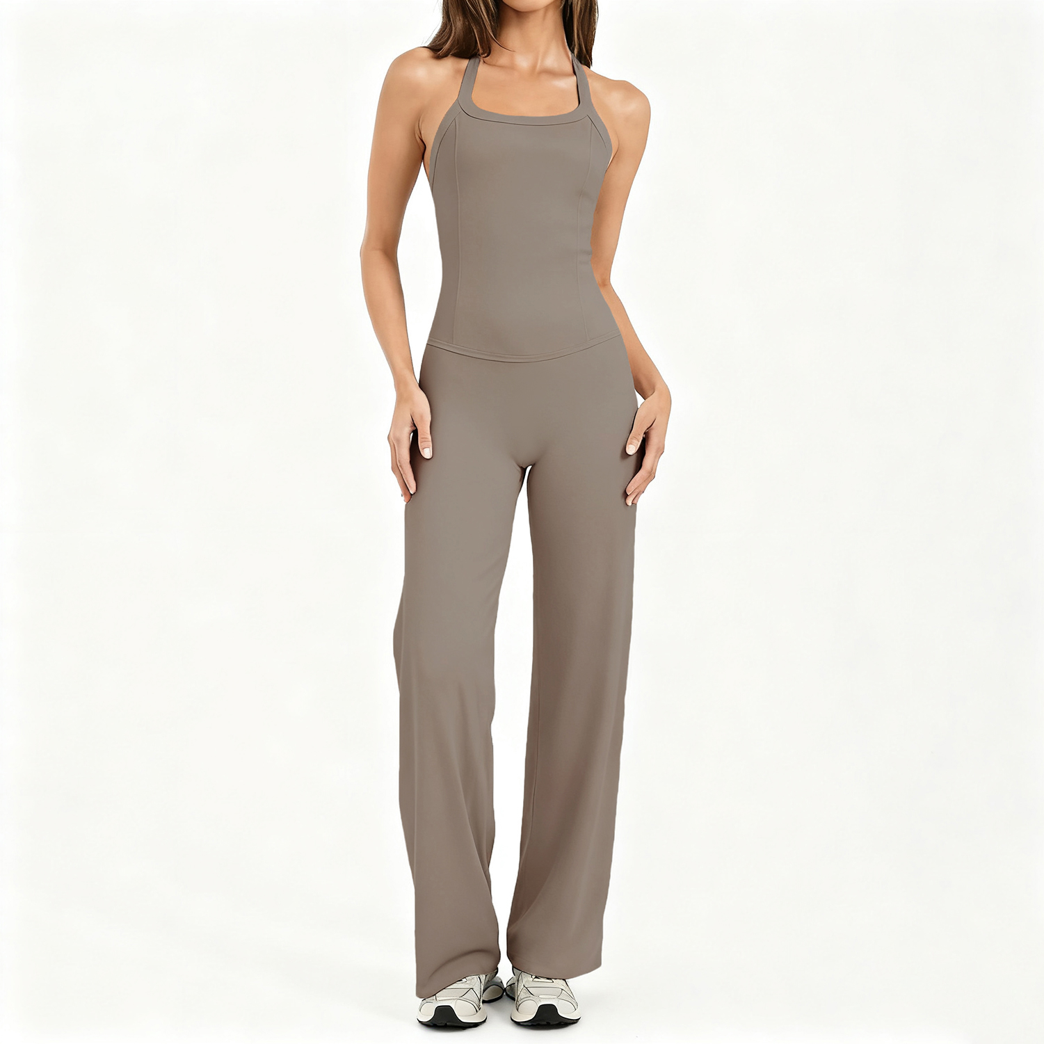 Halter Yoga Vest Shockproof GY - Pilates In Yoga Pants review and price