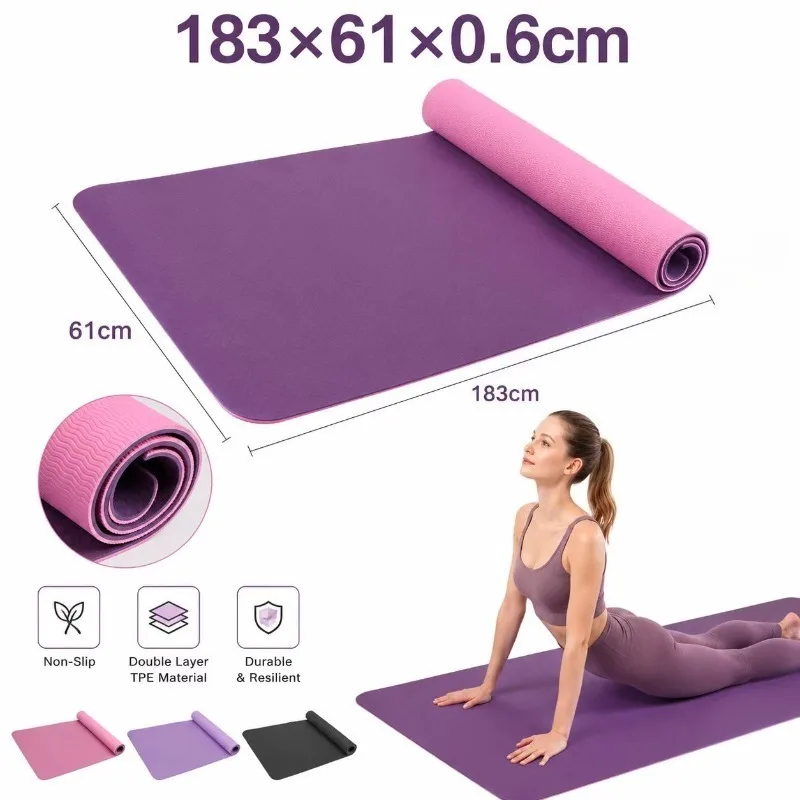 Yoga Mats Anti-slip Sport Fitn - Pilates Yoga Fitness review and price